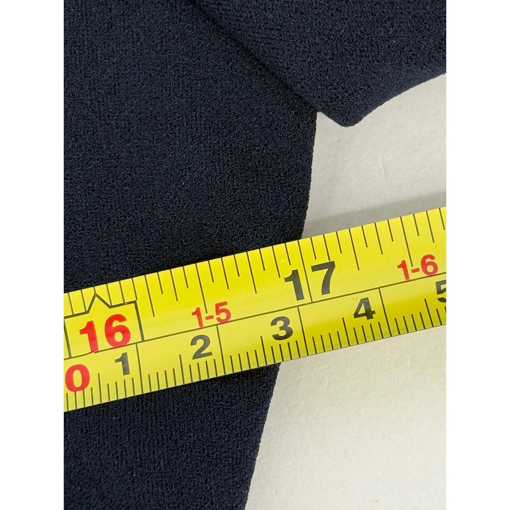 Calvin Klein Womens Navy Blue Petal Sleeve Sheath Dress Size 8 NEW - Picture 6 of 11